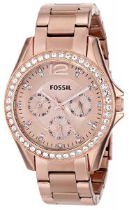 Đồng hồ Fossil Quartz Rosegold Gem Dial Rosegold Band - Women's Watch ES2811