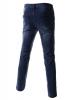 Mens Slim Skinny Flat Front Stretchy Low Rise Basic Cotton Gray Jeans
