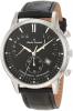Đồng hồ Claude Bernard Men's 01506 3 NIN Classic Black Dial Chronograph Leather Watch