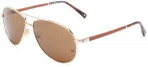 MontBlanc Men's MB325S Aviator Metal Sunglasses