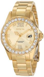 Invicta Women's 15252 Pro Diver Gold Dial Gold plated Stainless Steel Watch