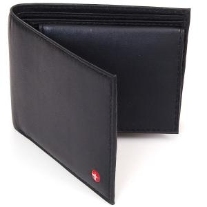 Alpine Swiss Men's Leather Bifold Wallet Removable Flip Up ID Window