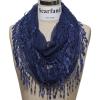 Scarfand Women's Lace Infinity with Fringe