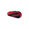 Wilson Sporting Goods Triple Tennis Bag, Black/Red