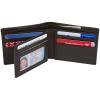 RFID Blocking Mens Leather Center Flip ID Wallet by Access Denied