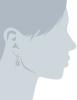 Sterling Silver Diamond 0.14cttw Drop Earrings