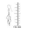 Sterling Silver Linear Swirl French Wire Earrings