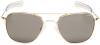 Randolph Aviator AF81634 Polarized Square Sunglasses,23K Gold Plated,58 mm