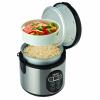 Aroma 8-Cup (Cooked) Digital Rice Cooker and Food Steamer, Stainless Steel