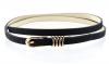 Fabulous New Trendy Skinny Faux Leather Belt w/Round Metal Buckle & Loop