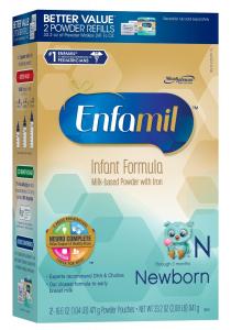 Enfamil Newborn Infant Formula, Refill Pack, 16.6 Ounce  2 Count (Packaging May Vary)