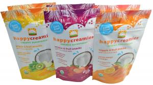 Happy Creamies Organic Superfoods Veggie & Fruit Snacks With Coconut Milk Variety Pack of 6