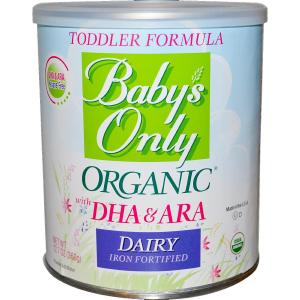 Baby's Only Organic Dairy Toddler Formula wuth DHA & ARA, 12.7 oz (Pack of 6)