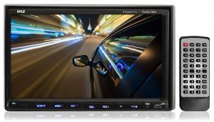 Pyle PLDN74BTI 7-Inch Double-DIN TFT Touchscreen DVD/VCD/CD/MP3/MP4/CD-R/USB/SD-MMC Card Slot/AM/FM/iPod Connector and Bluetooth