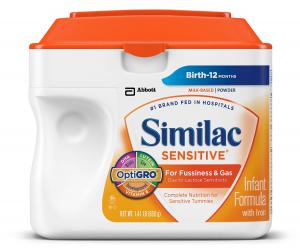 Similac Sensitive Infant Formula with Iron, Powder, 23.3 Ounces (Pack of 6) (Packaging May Vary)