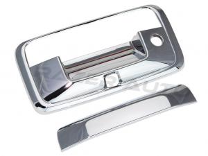 14-15 Chevy Silverado 1500 / 14-15 GMC Sierra Chrome Tailgate Handle Cover with Keyhole and Camera Hole