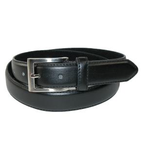 Dây lưng CTM® Mens Leather 1 1/4 Inch Basic Dress Belt with Silver Buckle