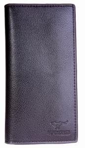 Ví Men's Genuine Leather New Long Checkbook Covers Wallet Case Coffee