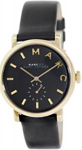 Đồng hồ Marc by Marc Jacobs Baker Gold-Tone Black Leather Ladies Watch MBM1269