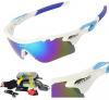 Kính mắt RIVBOS 801 POLARIZED Sports Sunglasses with 5 Interchangeable Lenses Fluorescent Color