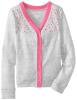 Áo One Step Up Big Girls' Cardigan Sweater with Elbow Patches