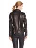 Áo khoác Via Spiga Women's Asymmetrical Leather Moto Jacket