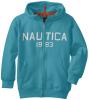 Áo khoác Nautica Big Boys' Fleece Front-Zip Contrast Hoody Sweatshirt