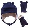 Mũ + găng tay N'Ice Caps Boys Sherpa Lined Micro Fleece Hat and Mitten Set with Ears