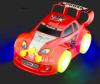 Ô tô đồ chơi WolVol (RED) Electric Car Toy with Beautiful Flashing Lights and Music, goes around and changes directions on contact (Battery Powered) - Great Gift Toys for Kids