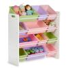 Bộ đồ chơi Honey-Can-Do SRT-01603 Kids Toy Organizer and Storage Bins, White/Pastel