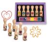 Bộ dấu đồ chơi Melissa & Doug Deluxe Wooden Happy Handle Stamp Set