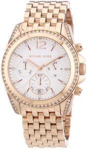 Đồng hồ Michael Kors Pressley Chronograph White Dial Rose Gold-tone Ladies Watch MK5836