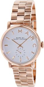 Đồng hồ Marc by Marc Jacobs Silver Dial Rose Gold-tone Ladies Watch MBM3244