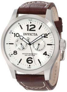 Đồng hồ Invicta Men's 0765 II Collection Silver Dial Brown Leather Watch