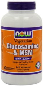 Thực phẩm dinh dưỡng Now Foods Vegetarian Glucosamine &  Msm , Veg-Capsules, 240-Count