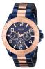 Đồng hồ GUESS Women's U0231L6 Iconic Blue Multi-Function Two Tone Blue & Rose Gold-Tone Watch