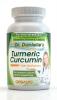 Thực phẩm dinh dưỡng Organic Curcumin (Turmeric) with Bioperine® for more bioavailable, 120 Vegetarian Capsules, 500mg, No binders, No Fillers, No additives, from Dr. Danielle