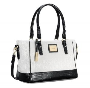 Túi xách Calvin Klein Logo Jacquard Snake Textured City Shopper Tote Shoulder Bag Handbag Satchel