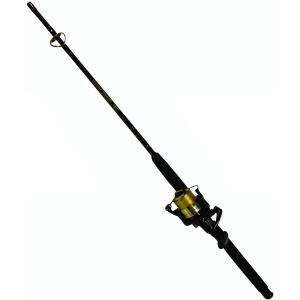 Cần câu Master Fishing Tackle Saltwater Spin Combo with Line, 2 Piece (7-Feet, Black/Gold)