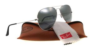 Kính mắt New Ray Ban RB3025 W3277 Aviator Silver/Crystal Gray Mirror Lens 58mm Sunglasses