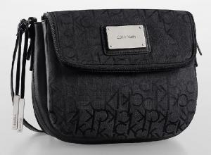 Túi xách Calvin Klein CK Logo Jacquard Crossbody Bag Handbag (Black)