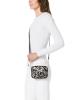 Túi xách Michael Kors Jet Set Travel Cross-body in Black & Optic White Calf Hair