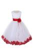 Váy 21 Colors Satin Bodice Communion Flower Girl Pageant Petal Dress: Infant-14