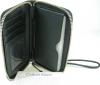 Ví Calvin Klein Logo Wristlet Phone Case Hand Bag Purse Genuine Leather Black