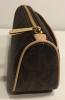 Túi xách Michael Kors Jet Set Travel Pouch MK Signature PVC Brown