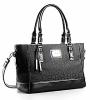 Túi xách Calvin Klein Womens Logo Jacquard City Shopper Tote Shoulder Bag (Black)
