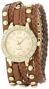 Đồng hồ XOXO Women's XO5602 Brown Braided Wrap Watch