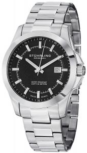 Đồng hồ Stuhrling Original Men's 236.02 Ascot Triton Swiss Quartz Date Black Dial Watch