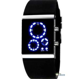Đồng hồ Mirror 3 Dials Digital LED Sport Cool Silicone Wrist Watch