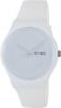Đồng hồ Swatch SUOW701 rebel white dial plastic strap unisex watch NEW